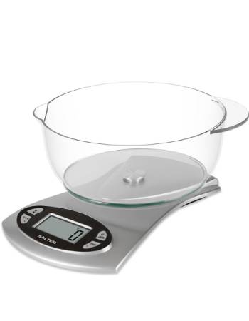 Salter Black 5kg Leaf Digital Kitchen Weighing Scale