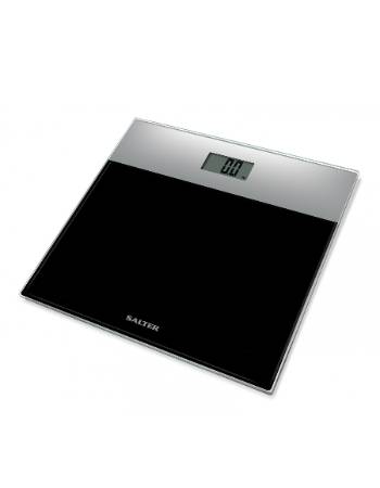 Salter Toughened Glass Compact Electronic Bathroom Scale - Silver