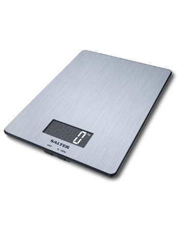 Salter Digital Kitchen Weighing Scales - Slim Design Electronic Cooking Appliance for Home/Kitchen, Weigh Food Up to 5kg Aquatronic for Liquids ml