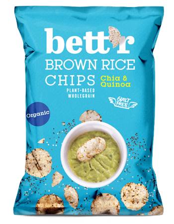 BETT'R BROWN RICE CAKES CHIA QUINOA 60G