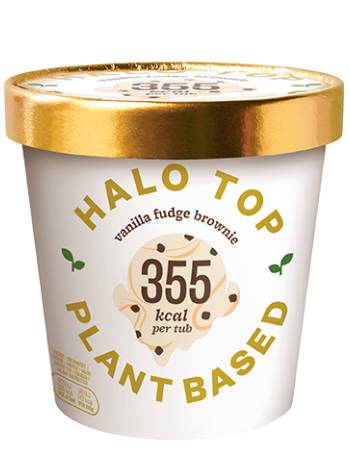 HALO TOP PLANT BASE VANILLA FUDGE BROWNIE (355 CALORIES) 473ML