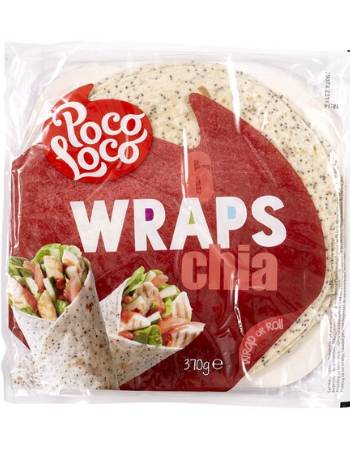 POCO LOCO CHIA WRAPS 370G