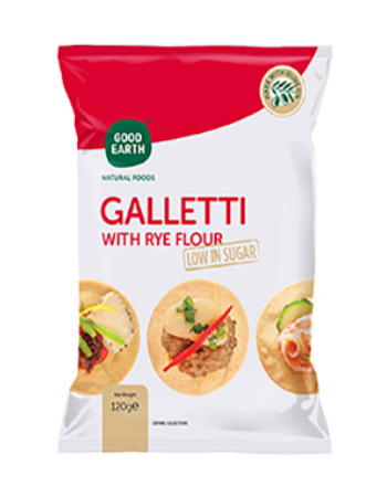 GOOD EARTH RYE GALLETTI 120G