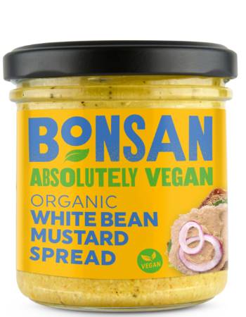 BONSAN WHITE BEAN & MUSTARD SPREAD 140G