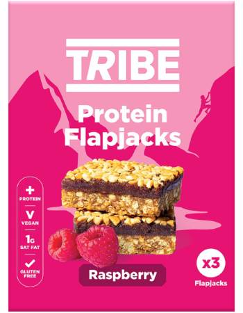 TRIBE PROTEIN FLAPJACK 3 X 38G | RASPBERRY