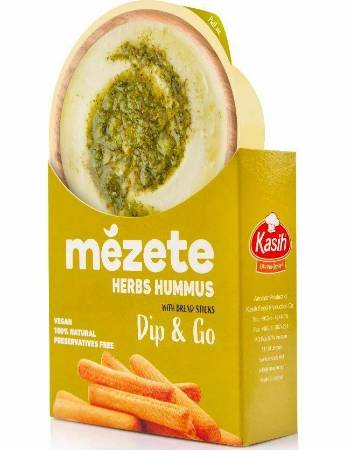 MEZETE DIP N GO HERBS HUMMUS DIP 215G