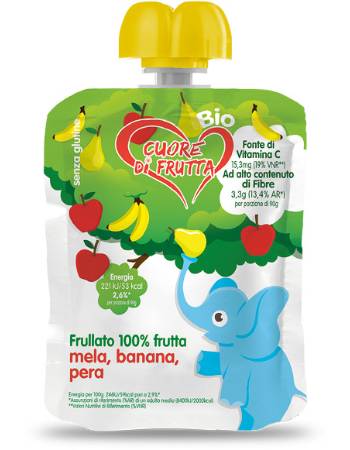 CUORE DI FRUTTA MELA BANANA PERA 90G