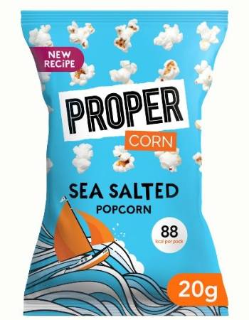PROPERCORN PEANUT BUTTER AND ALMOND POPCORN 90G