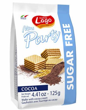 LAGO SUGAR FREE CACAO WAFER MINI 125G