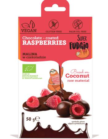 SUPER FUDGIO CHOCOLATE COATED RASPBERRIES