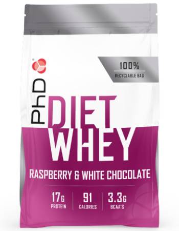 PHD DIET WHEY WHITE CHOCOLATE & RASPBERRY 1KG (BUY 3 PAY FOR 2)