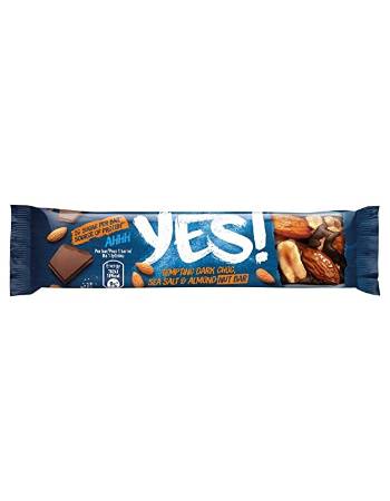 YES SEA SALT ALMOND AND DARK CHOCOLATE BAR 35G