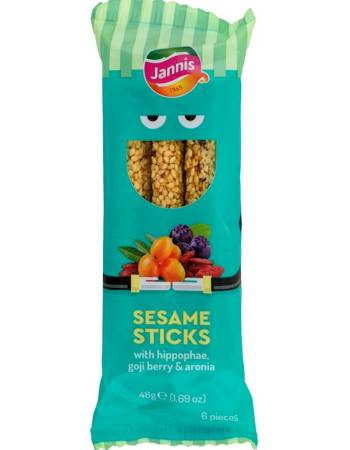 JANNIS SEASAME STICK GOJI ARONIA 48G