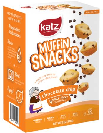 KATZ CHOCOLATE CHIP MUFFIN SNACK 170G