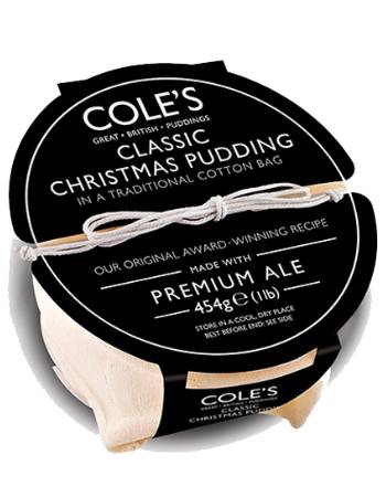 COLE'S CLASSIC CHRISTMAS PUDDING 454G