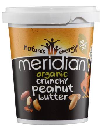 MERIDIAN ORGANIC CRUNCHY PEANUT BUTTER 454G