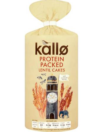 KALLO PROTEIN PACKED LENTIL CAKES 100G