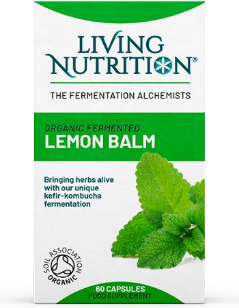 LIVING NUTRITION ORGANIC FERMENTED LEMON BALM 60 CAPSULES