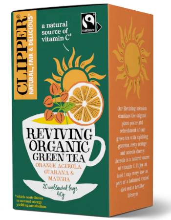 CLIPPER REVIVING ORGANIC GREEN TEA (20 TEABAGS)
