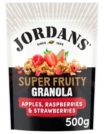 JORDANS GRANOLA SUPERFRUITY 500G | APPLES, RASPBERRY & STRAWBERRY