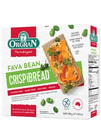 ORGRAN FAVA BEAN CRISPBREAD 130G