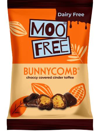 MOO FREE BUNNYCOMB 35G | CHOCCY COVERED CINDER TOFFEE