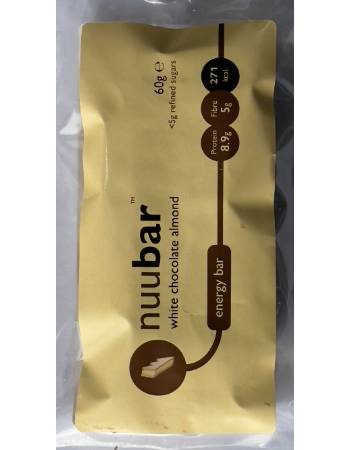 NUUBAR WHITE CHOCOLATE ALMOND 60G | ENERGY BAR