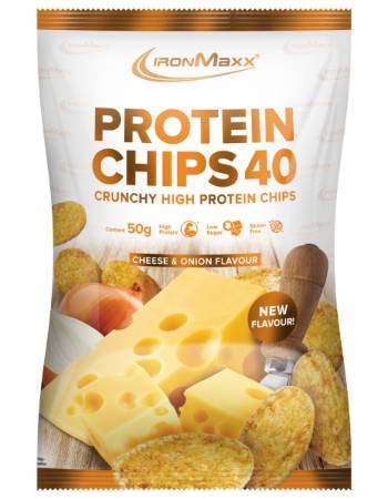 IRONMAXX PROTEIN CHIPS CHEESE & ONION 50G