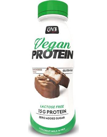 QNT VEGAN PROTEIN SHAKE CHOCOLATE COCONUT 310ML