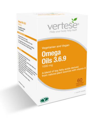 VERTESE OMEGA OILS 3, 6, 9  (60 CAPSULES)