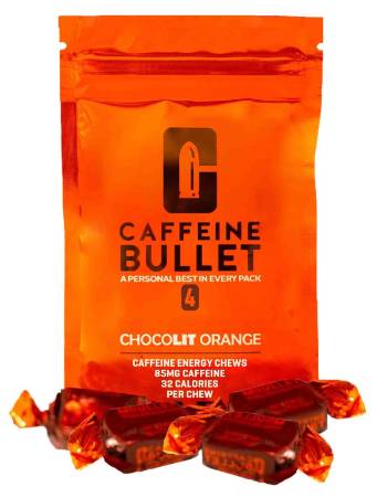 CAFFEINE BULLET CHOCOLATE ORANGE 28G | 85MG CAFFEINE PER CHEW