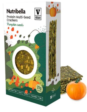 NUTRIBELLA PUMPKIN SEED CRACKERS 108G