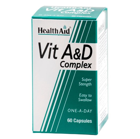 HEALTH AID VITAMIN A & D COMPLEX 60 CAPSULES