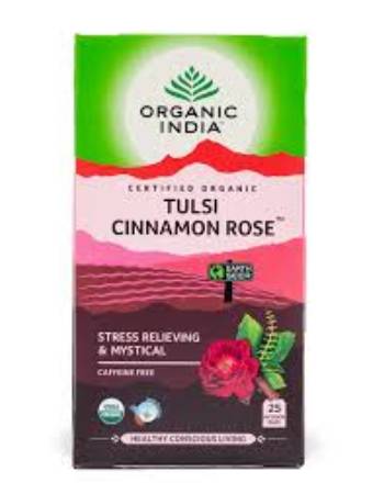 ORGANIC INDIA TULSI CINNAMON ROSE (25 BAGS)