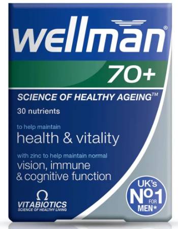 VITABIOTICS WELLMAN 70+  | 30 TABLETS