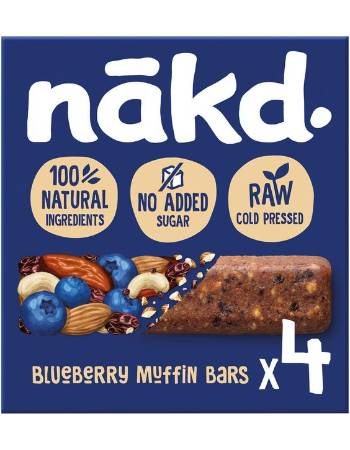NAKD CEREAL BARS BLUEBERRY MUFFIN (4 X 35G)