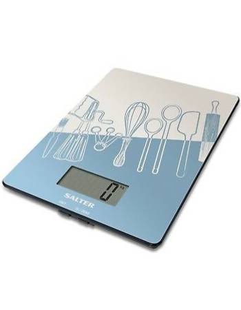 SALTER UTENSILS PRINT ELECTRONIC KITCHEN SCALE