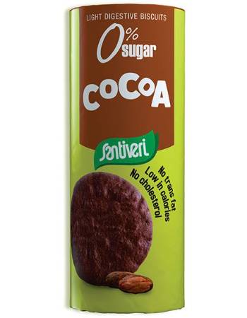 SANTIVERI NO SUGAR ADDED COCOA BISCUITS 190G