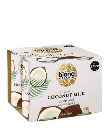 BIONA COCONUT MILK (PACK OF 4) 400ML