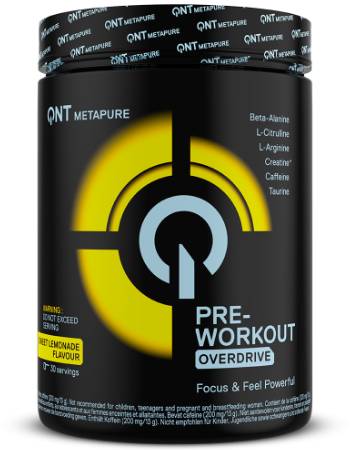 QNT OVERDRIVE PRE WORKOUT 390G | SWEET LEMONADE