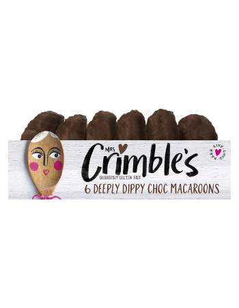 MRS CRIMBLES DEEPLY DIPPY CHOCOLATE MACAROONS (6 PIECES)