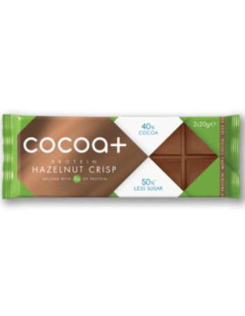 COCOA+ HAZELNUT CRISP PROTEIN BAR 40G