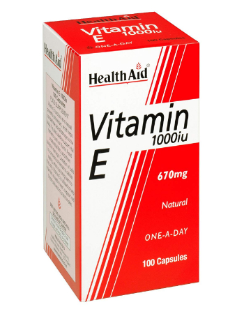 HEALTH AID VITAMIN E 1000IU 100 CAPSULES