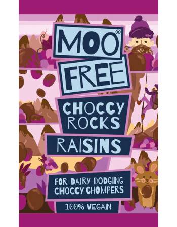 MOO FREE CHOCCY ROCKS RAISINS 35G