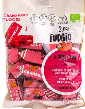 SUPER FUDGIO CRANBERRY FUDGE 150G