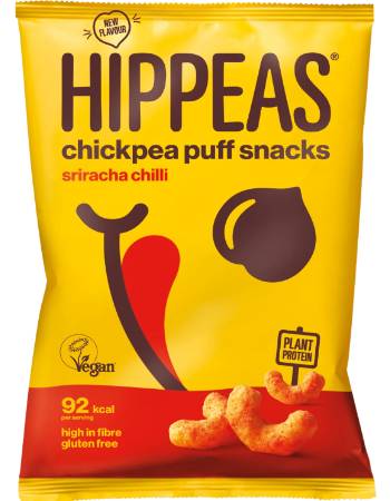 HIPPEAS CHICKPEA PUFF SNACKS SRIRACHA CHILLI 78G