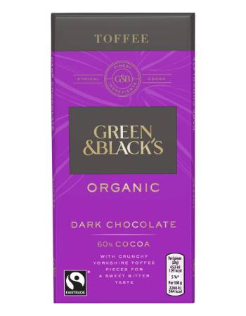 GREEN & BLACKS BURNT TOFFEE 60% 100G