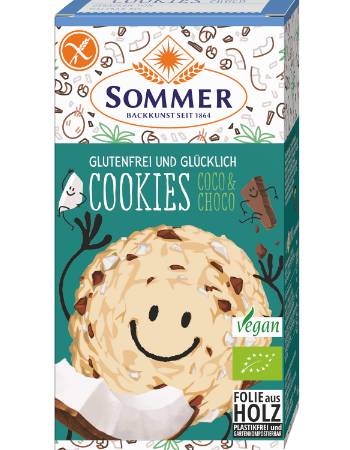 SOMMER CHOCOLATE & COCONUT COOKIES 125G
