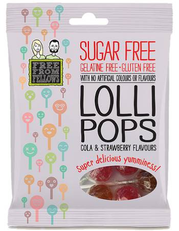 FREE FROM FELLOWS SUGAR FREE LOLLIPOPS 60G