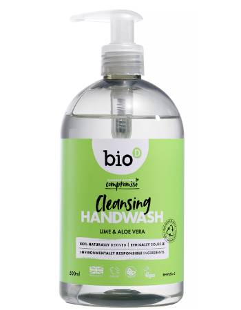 BIO SANITISING HAND LIME/ALOE VERA 500ML